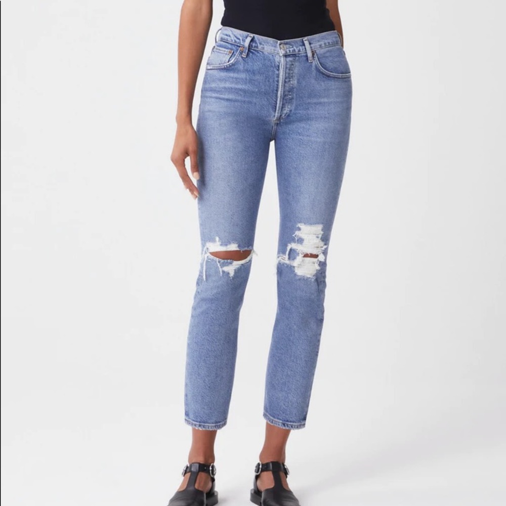 Agolde Riley jeans medium blue size 26
